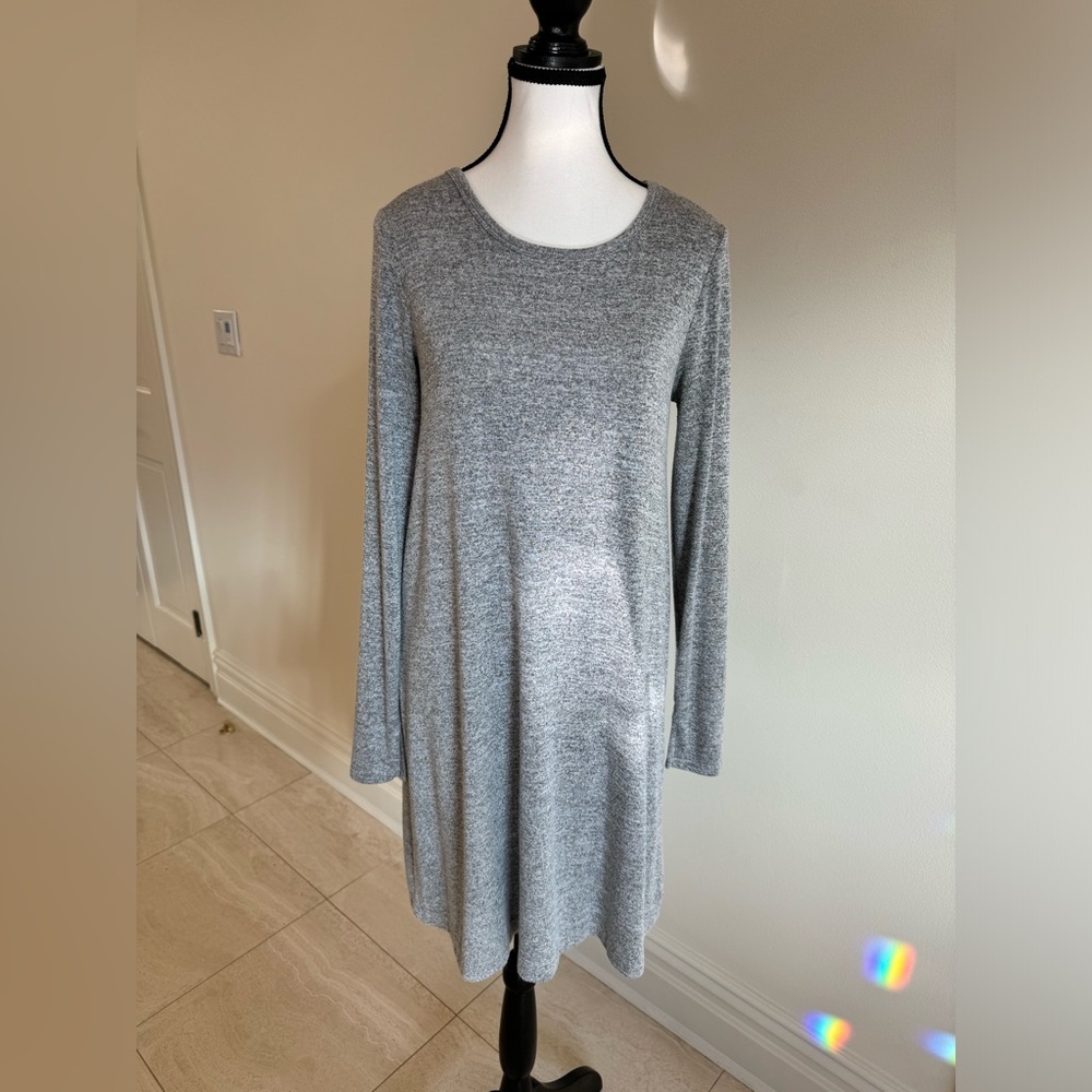 Gap Marled Grey Sweater Swing Dress - Size Small